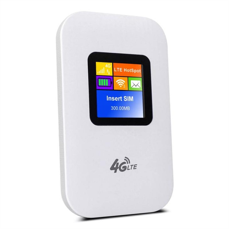 LCD 화면이 있는 4G LTE 라우터